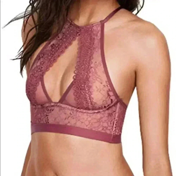 New Victoria Secret Lace Bralette Bra Sz M - Picture 1 of 12